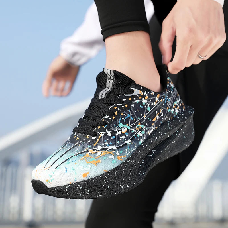 Outdoor Running Shoes Women Lightweight Anti-slip Wear-resistant Casual Shoes Women Lace-up Sports Breathable Shoes Women