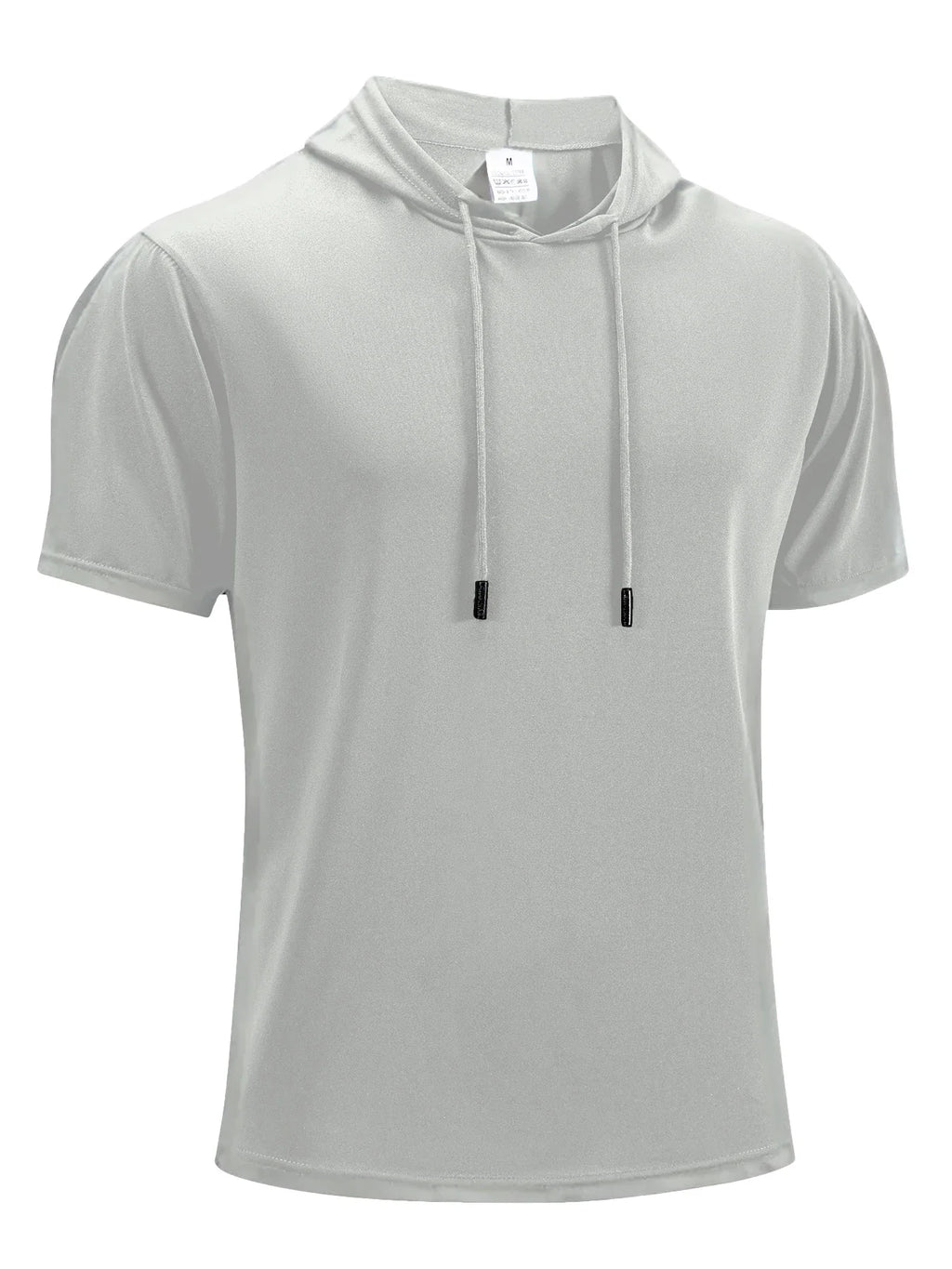 Mens Gym Thin Hoodie Short Sleeve Hoodies Fashion Jogger Sport Tshirt Man Solid Color Summer Daily Casual Athletic Fitness Tees