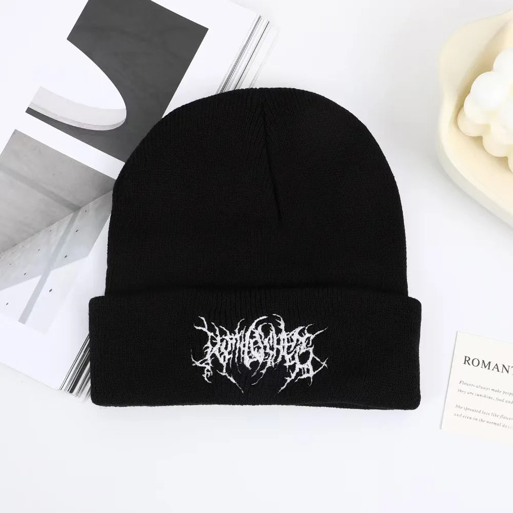 Men's Personalized Street Hip Hop Embroidered Knitted Hat