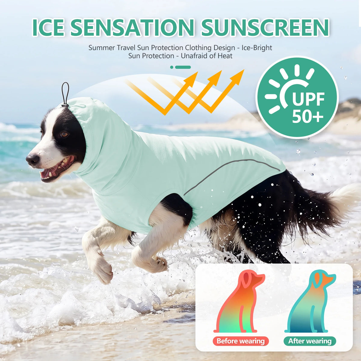 Pet Dog Sun Protective Clothing UV Shirt Cooling Clothes Breathable Pets Outdoor Coatb Dogs Cats Pet Clothing in Summer