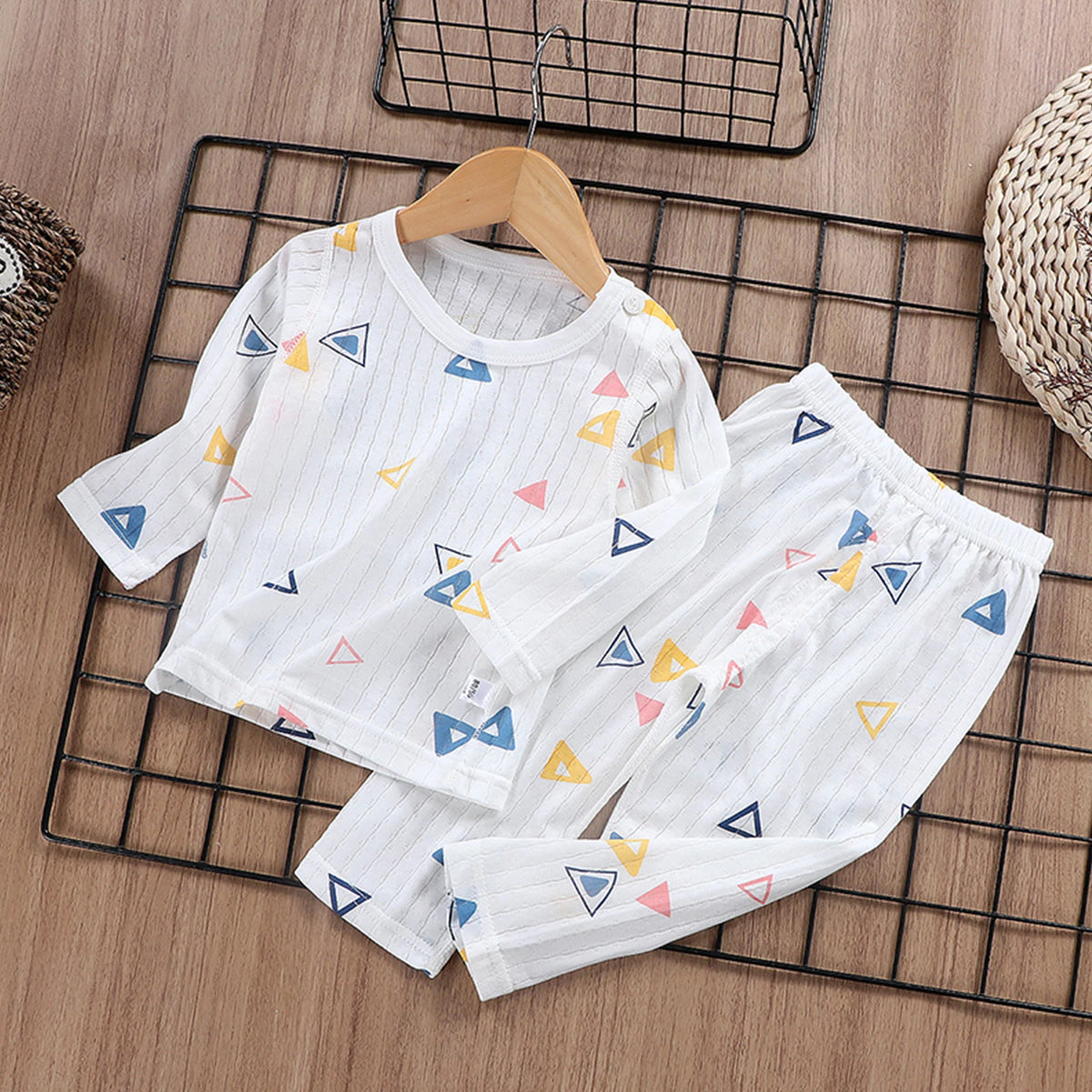 Children Pajamas Set Boys Cotton Clothes Children Pants Set Cartoon Sleepwear Set Kids Pajamas Girls Toddler Baby Outfits Pyjama
