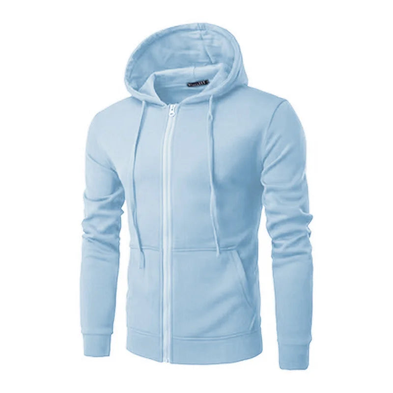 spring autumn Men Sweatshirts Long Sleeve Hoodie Zipper cardigan Male/woman Hoodies Sweatshirt Slim Fit Hoodie Male Clothing