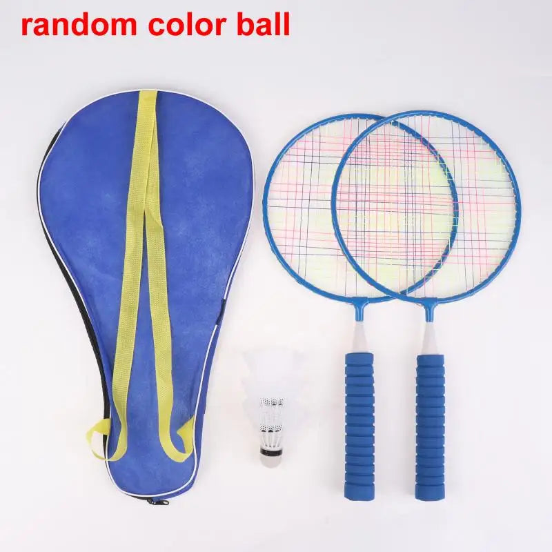 Toy Double Racquet Set Comes With Carrying Backpack Kids Sports Equipment Children Lightweight Badminton Rackets Family Game