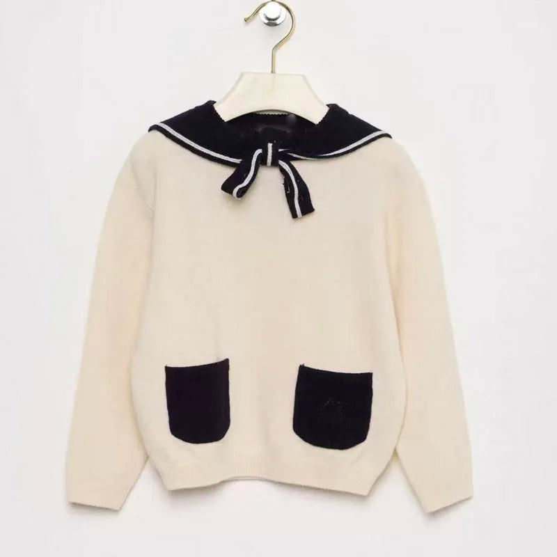 Pre-sale(ship September) 2026 Bp Autumn Winter Kids Sweater Baby Girl Clothes Cotton Wool Sweaters Kids Clothes Size 4-14y