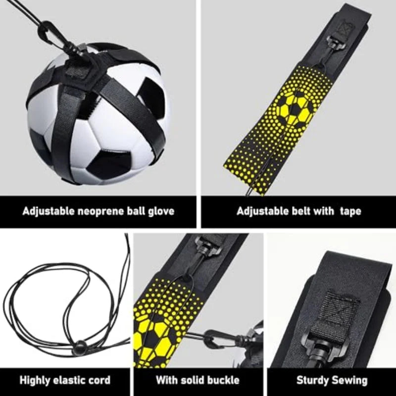 Football Training Belt Soccer Ball Kicking Belt for Adult Kids Solo Soccer Kick Trainer Mat Juggling Football Training Equipment