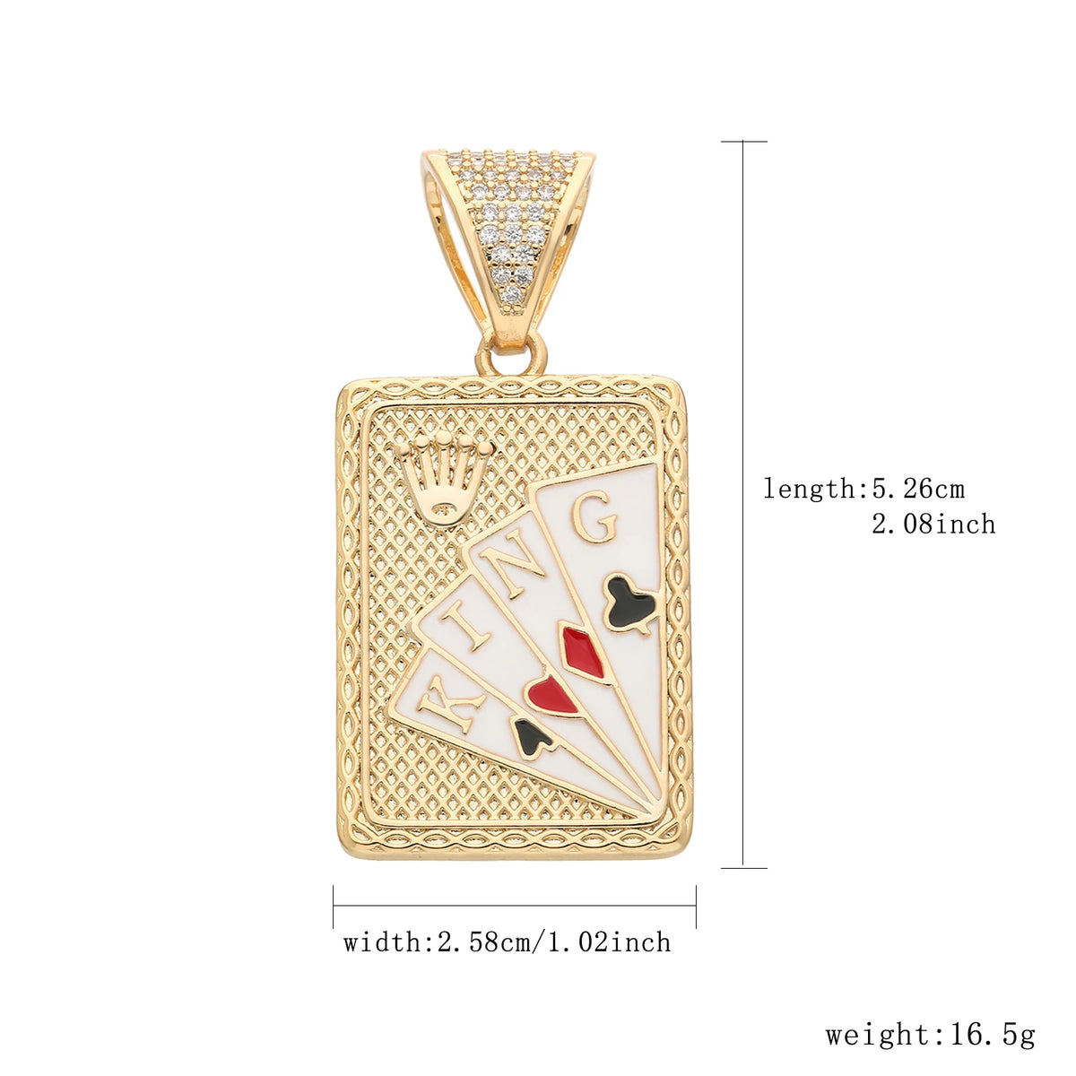 A charming hip-hop punk style jewelry set for men, made of 14K brass and zircon stones, perfect for a birthday or New Year's gif