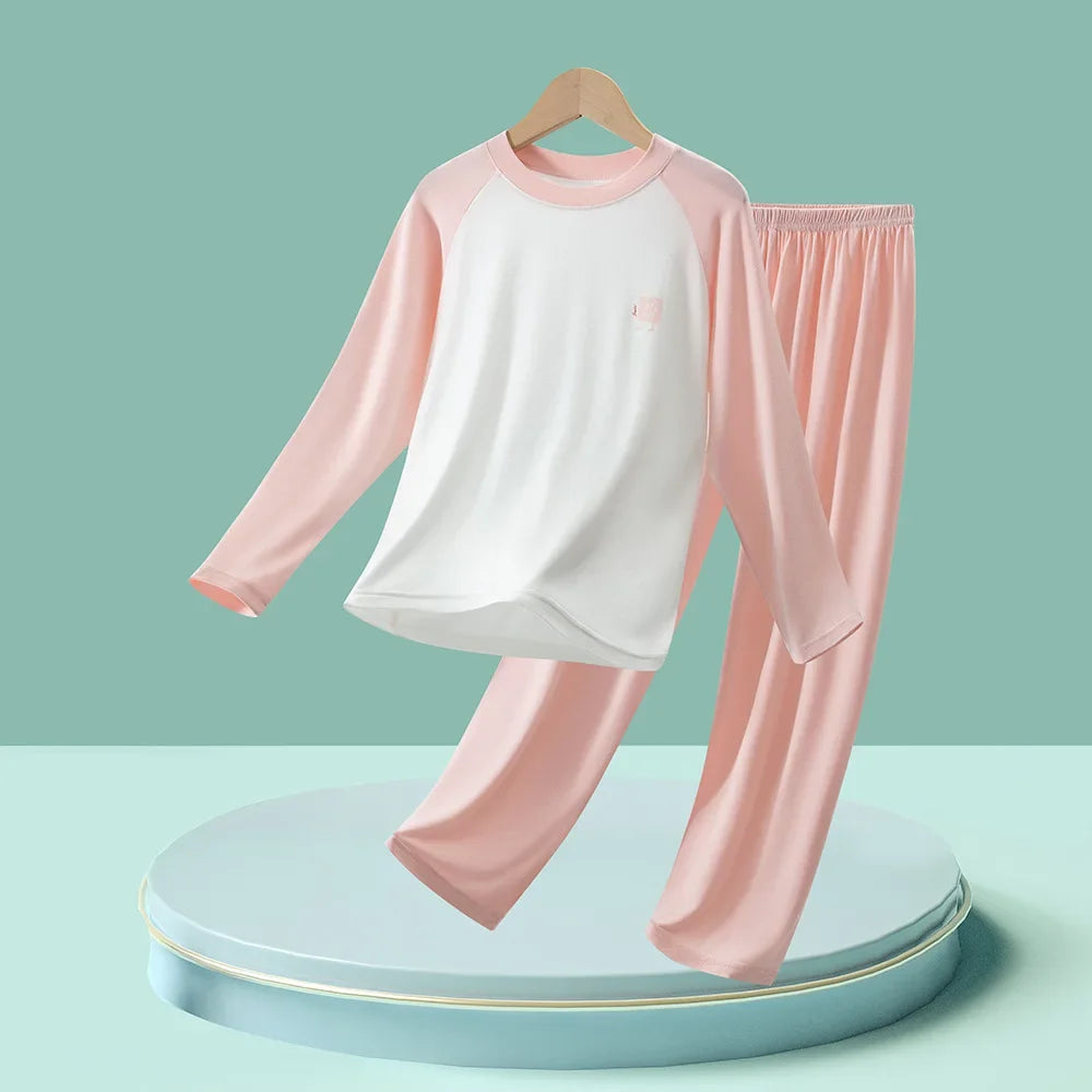 Modal Children's Pajamas Boys' Home Clothes Set Baby Air Conditioning Clothes Student Autumn Clothes Pants Girls' Underwear