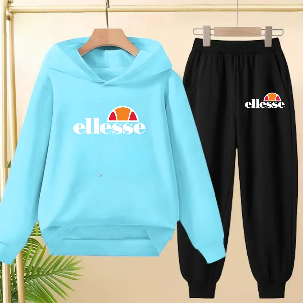 Kids Classic Fashion Top Letters Clothes Hoodie Girls Boy3-12Yrs Casual Sweatshirts+Pants Two-Piece Set Charming Coat Sports Set