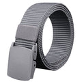 Men Belt Jeans Belts Adjustable Belt Men Outdoor Travel Waist Belt with Plastic Buckle for Pants Soft Nylon Sports Accessories