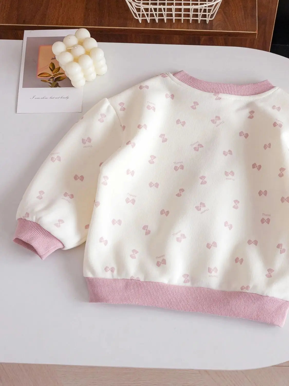 Korean Style Children's Clothing Girl's Sweatshirt Winter New Fashion Kids Cartoon Rabbiet3D Bow Sweatshirt Spring Autumn Top