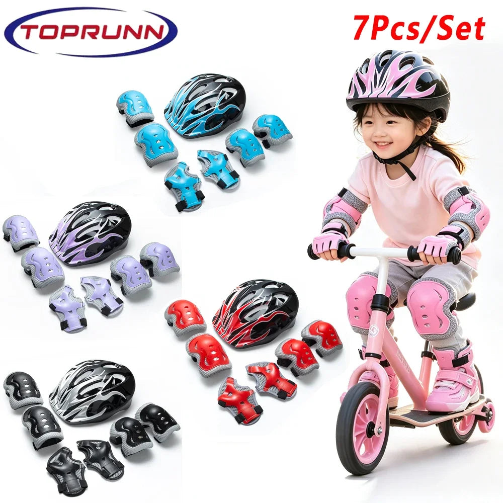 Kids Knee Pads and Elbow Pads Guards Protective Gear Set Safety Gear for Roller Skates Cycling Bike Skateboard Sports