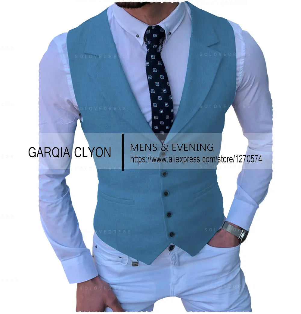 Men's Suits Vest New Arrival Classic Single Breasted Casual  Business Formal Suits Waistcoat For Jacket Groomsmen For Wedding