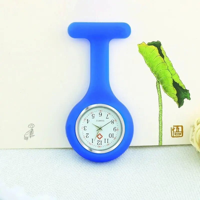 Nurse Watch for Women Men, Silicone Lapel Pin Pocket Fob Doctor Pocket Lapel Clip On Watch for Week Doctor Nurse Birthday Gifts