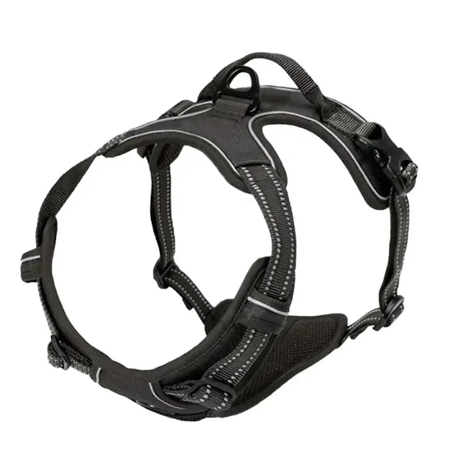 Dog Collars Harness Big Vests Leash Pet Shop Everything for Dogs Leather Puppy Accessories Medium Small Set SIZE L