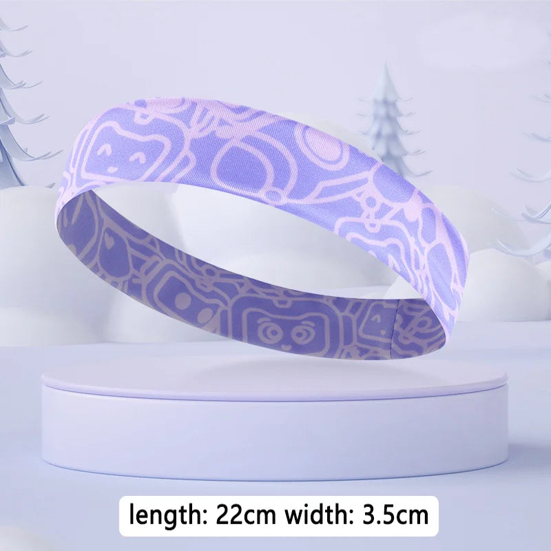 Kids Sport Headband Breathable Sweat Absorbing Non Slip Tennis Football Hairband Boys Girls Basketball Quick Dry Sweatband