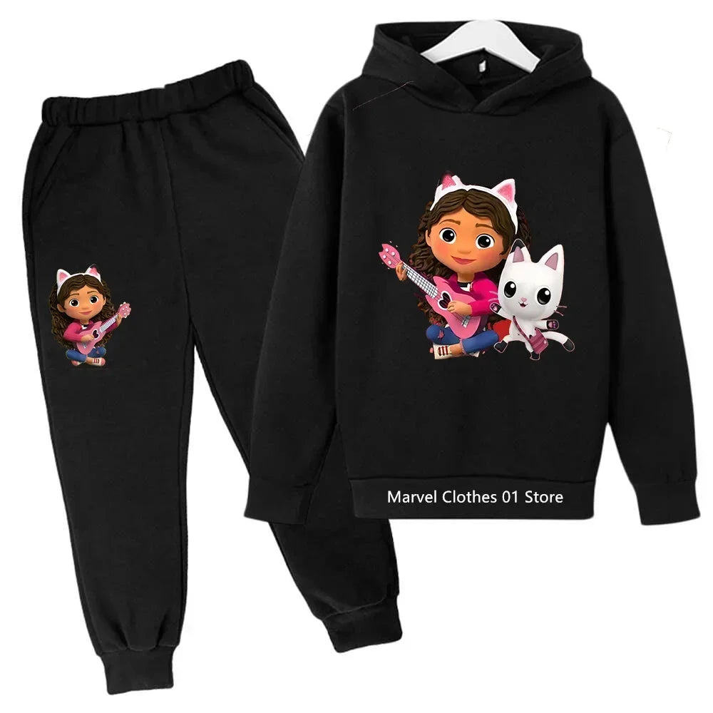 Hoodies Pants 2pcs Sets Cute Children Costume Kids TracksuitsKids Gabbys Doll House Hoodie Girls Clothes Mirabel