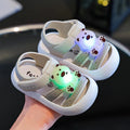 2026Kid Sandals LED Light Up Shoes For Girls Toddler Walking Shoes Girls Kids Children Baby Casual Shoes White Sandals for Girls