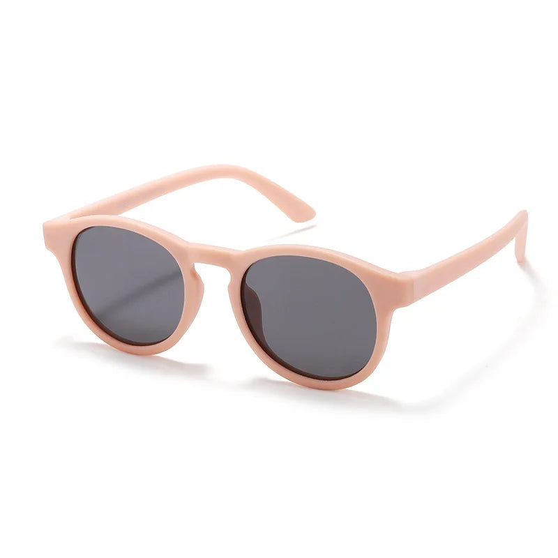 Fashion Round Kids Sunglasses Boys Girls Polarized Sun Glasses Light Weight Silicone Children Shades