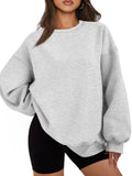 Loose Solid Color Women's Cotton Hoodies Casual Autumn Winter Fleece Sweatshirt Oversize Pullover O-Neck Top Hoody Couple Unisex
