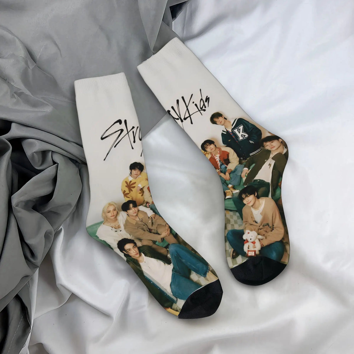 Stockings for Kids  Design Gothic Socks Autumn Socks KPOP S-Strays Band Hyunjin  Felix Bang Chan Men Outdoor Quality Socks