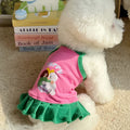 Cute Summer Pet Dog Clothes Camisole Vest Thin For Small Dog Cat Dress Printed Cute Comfortable Couple Clothing Puppy Clothes