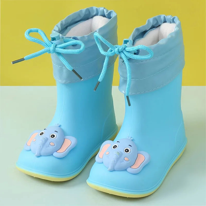 New Girl Rainboots Classic Waterproof Children Shoes Kids Rain Boots PVC Rubber Boots Kids Baby Water Shoes Boy Rain Boots kids