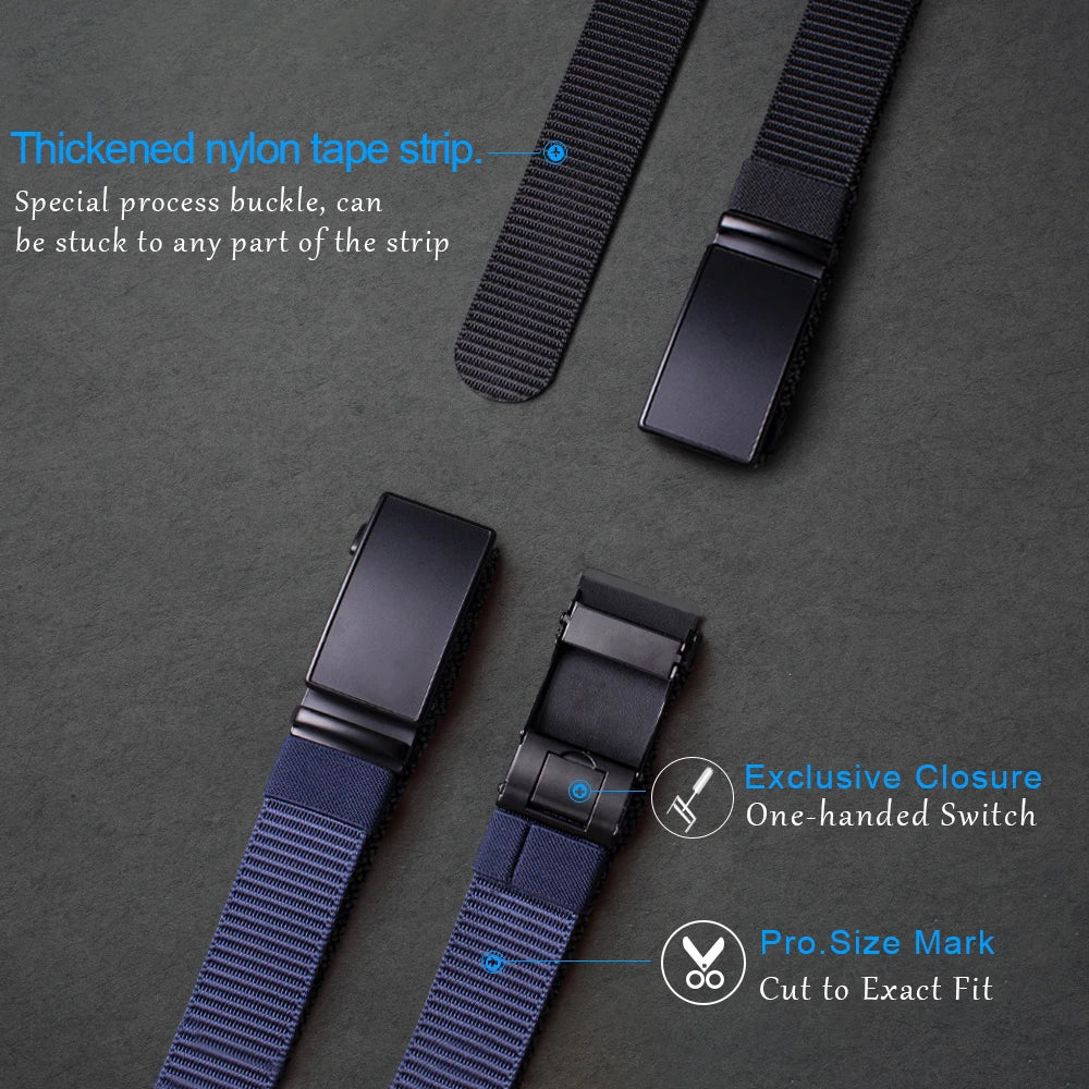 Men Belt Nylon Breathable Belts For Men Leather Belt Cowboy Designer Outdoor Tactical Belt Military Gifts Women Automatic Buckle