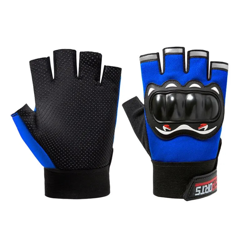Men Half Finger Gloves Slip Rresistant Wear-resistant Racing Off-road Shatterproof Breathable Motorcycle Bicycle Tactical Glove
