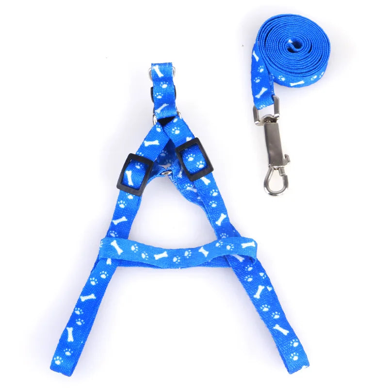 Small Dog Leash Puppy Leashes Teddy Pet Leash and Harness Set Cute Lead Rope Set Cat Kitten Leash Pet Things Decoration