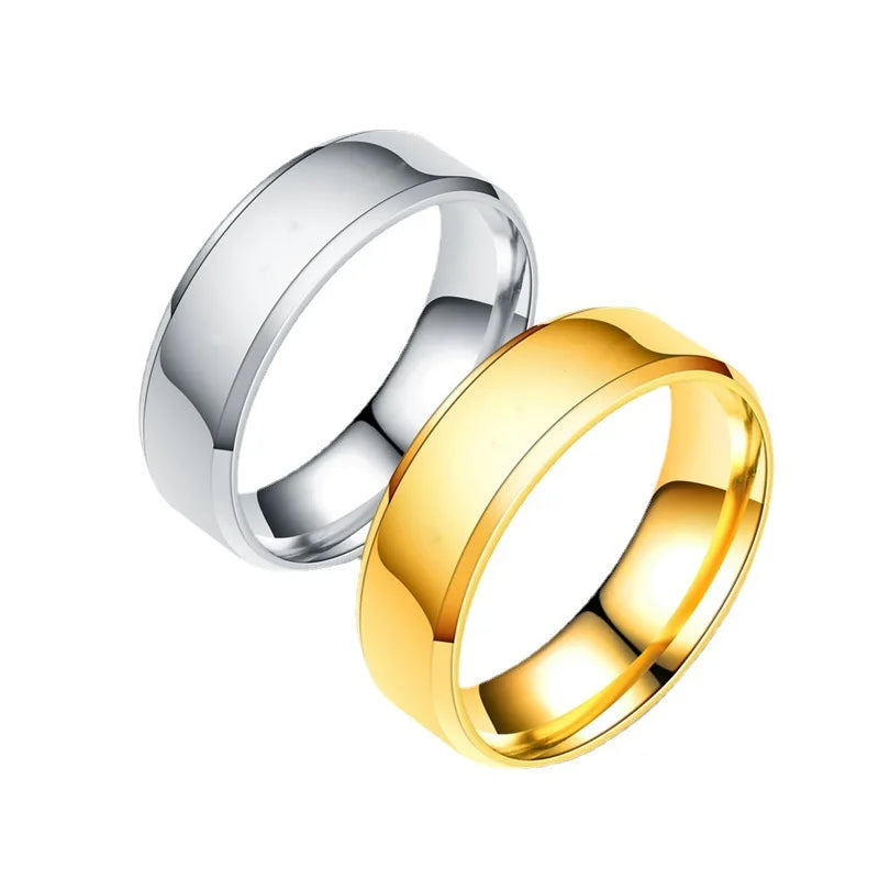 Fashion Jewelry Ring Men Stainless Steel Black Rings For Women