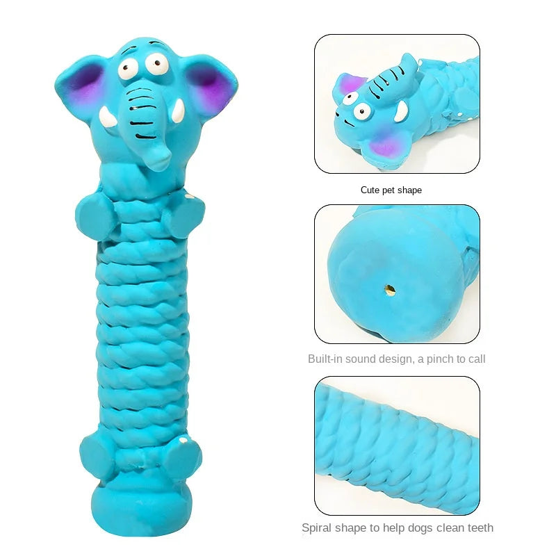 Pet dog toy latex sound cute teeth Wear resistant bite latex suitable for small and medium-sized dogs