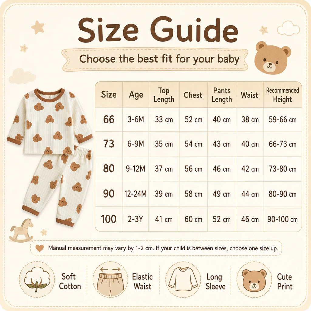 Child Pajam Baby Clothes Children Loungewear Long Sleeve Pajamas for Cute Deisgn Lightweight Comfortable Fabric Sleepwear Outfit