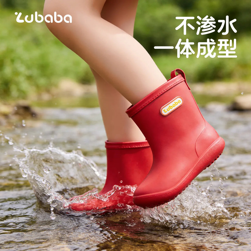 New Children Suitable Outdoor Water Play Waterproof Rain Shoes Rain Boots Rain Boots with Non-slip Soft Soles Kids Water Shoes