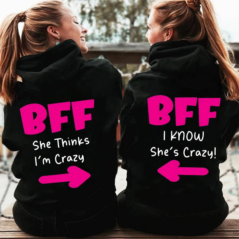 Best Friend Matching Hoodies for Bestie Funny Bestie Trip Hoodie Trendy Girls Vacation Hoodie BFF Zipper Hoodie Besties Outfits