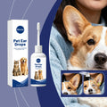 Pet Ear Cleaning Drops - Gentle, Universal, Soothing and Hydrating Formula for Dogs and Cats to Remove Earwax and Odor