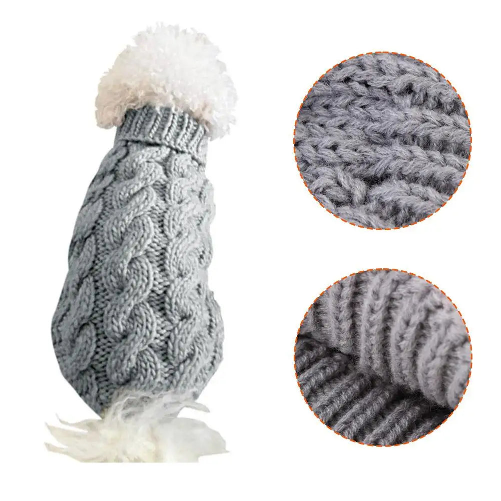 Pet Dog Clothes Sweater Fashion Autumn Winter Warm Dog Sweater Knitted Coat Knitwear for Small Puppy Clothing