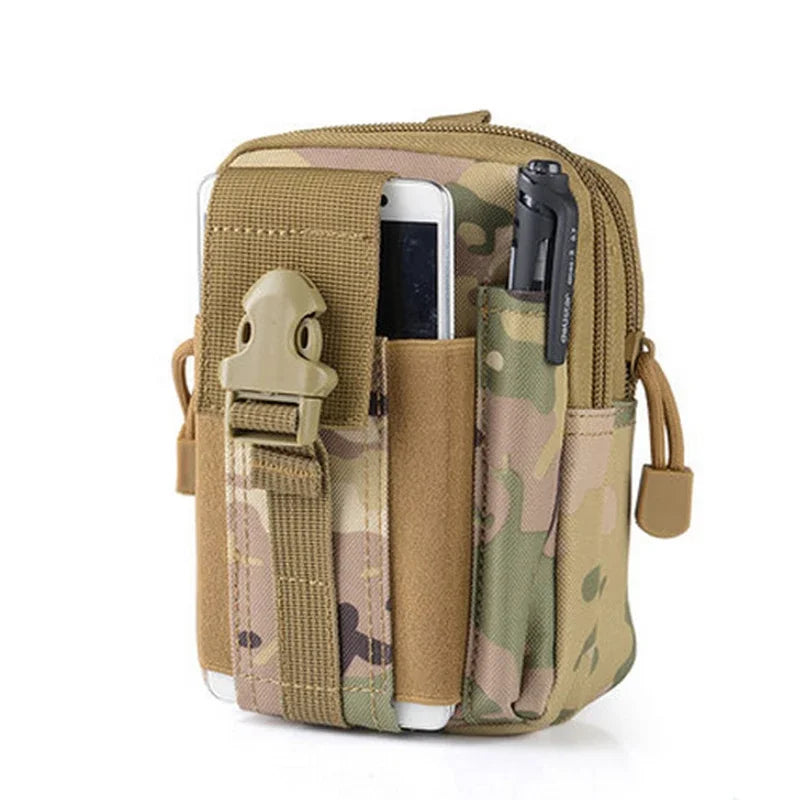 Outdoor Men Waist Pack Bum Bag Pouch Waterproof Waist Bag Sport Hunting Belt Nylon Mobile Phone Bags Travel Tools Men's Bags