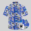New Fashion Cpu Computer Hawaiian Shirt 2026 Men Women Funny Shirt Casual Holiday Party Button-Up Unisex Shirts Lapel Blouses