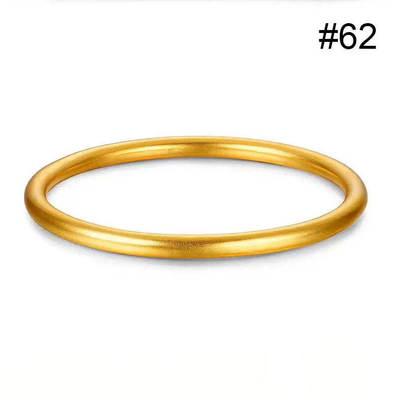 Fashionable Bracelet For Women Round Minimalist Elegant Gold Color Bangle Luxury Accessories Popular Jewelry