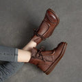 Women's Winter Boots New Retro Shoes Women Ankle Boots for Women Soft Bottom Soft Surface Casual Women's Short Boots Side Zipper