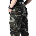 Men Tactical Pants Cargo Trousers Fashion Casual Sports Outfits Camo Pants Loose Straight Pants