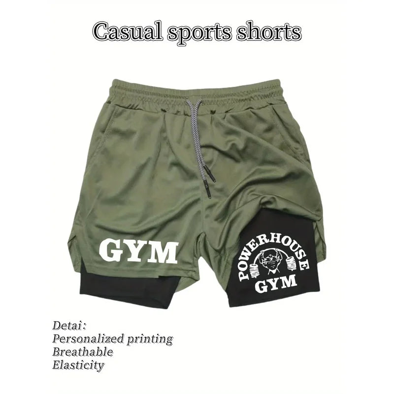 Men'S Casual Sports Shorts Breathable Quick-Dry Elastic Lightweight Comfortable for Running Outdoor Activities Outdoor Sports