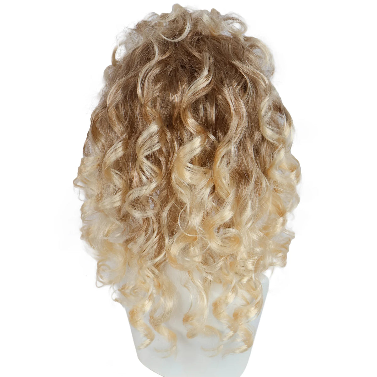 Synthetic Blonde Big Curly Wig  for Women 80s Hippie Rocking 70s 90s Theme Party, Classic Fashion Retro Elegant Princess Wig