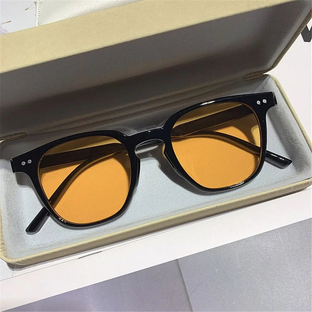 Vintage Square Sunglasses Women Men Luxury Brand Small Round Sun Glasses Female Designer Small Eyewear Oculos De Sol Male Female