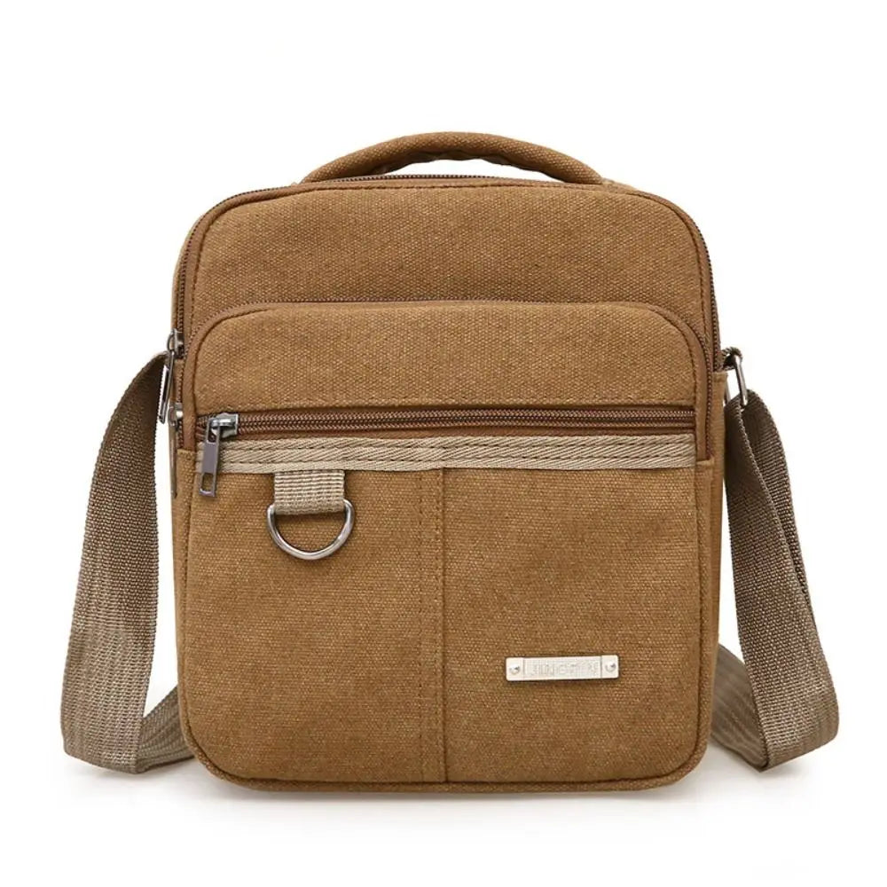 Men's Shoulder Bag Canvas Men's Sling Bag Messenger Shoulder Crossbody Bags Large Capacity Handbags Multifunctional