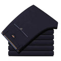 Stretch Suit Trousers for Men Office Pants Non-Ironing Slim Fit Bridegroom Suits Wedding Business Black Suit Pants Men