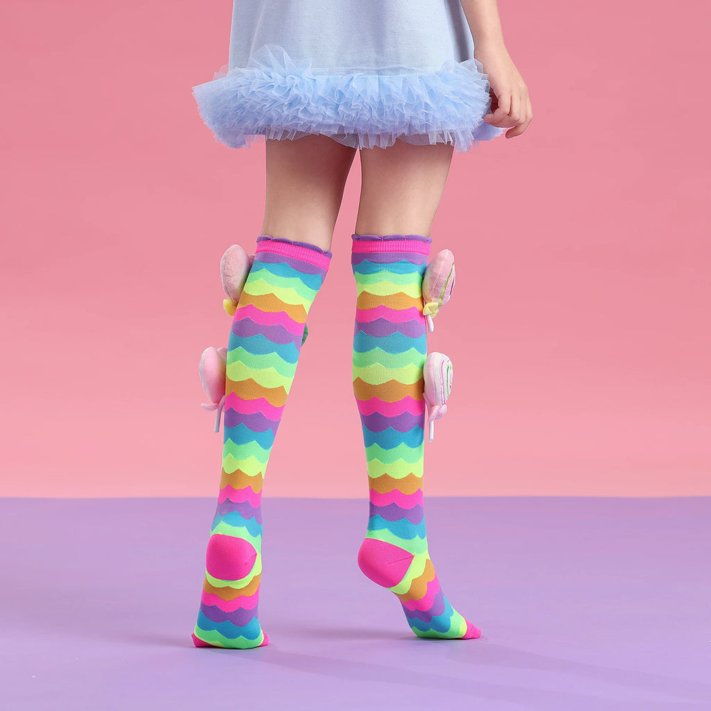 Crazy socks for kids Cute girl socks girls wacky Funky Stretch Mid to High Novelty Socks