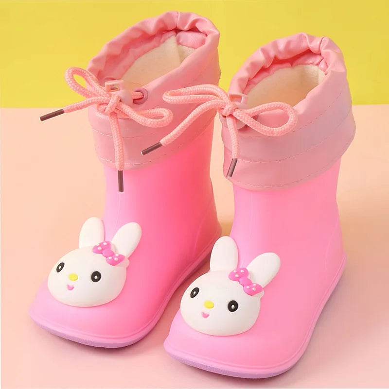New Girl Rainboots Classic Waterproof Children Shoes Kids Rain Boots PVC Rubber Boots Kids Baby Water Shoes Boy Rain Boots kids