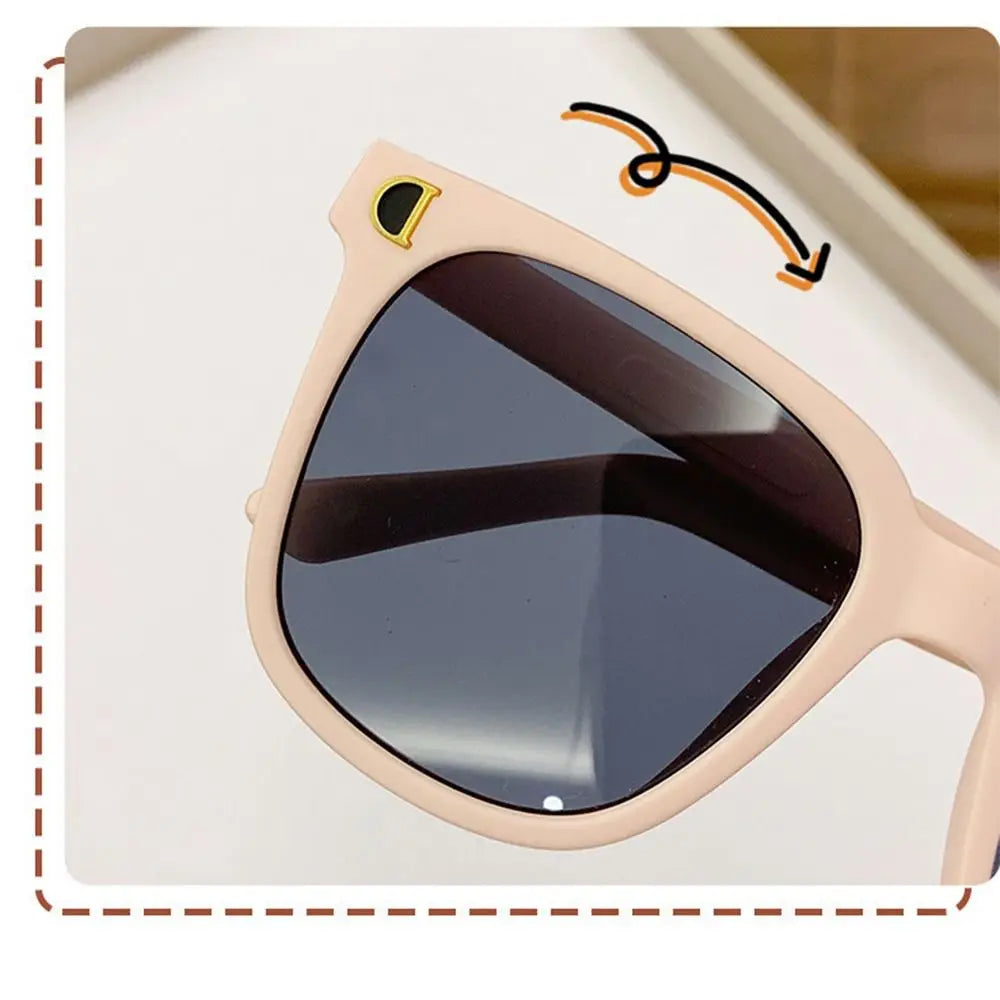 Children sunglasses 2024 fashion square kids Sunglasses boy girl Square goggles Baby travel glasses 6 colors optional UV400