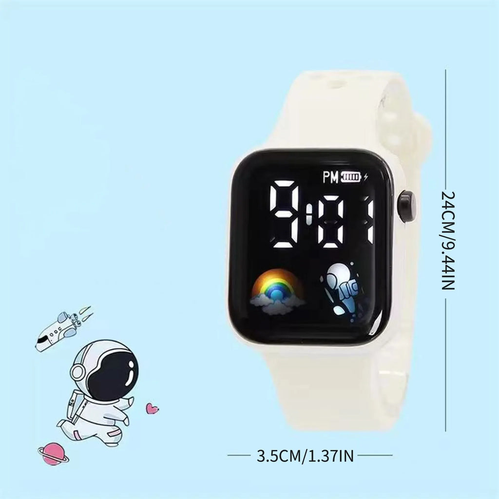 LED Digital Watch For Kids Boys Sports Waterproof Watches Girls Silicone Digital Watch Casual Childrens Electronic Reloj